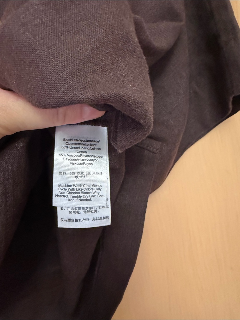 DKNY Brown Short Sleeve Boxy Crop Top - Picture 2 of 5